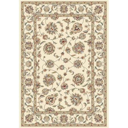 Dynamic Rugs Dynamic Rugs AN710573656464 Ancient Garden 6 ft. 7 in. x 9 ft. 6 in. 57365-6464 Rug - Ivory/Ivory AN710573656464